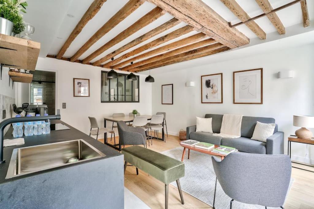 Magnifique Appartement Pour 6 - Montorgueil París Exterior foto