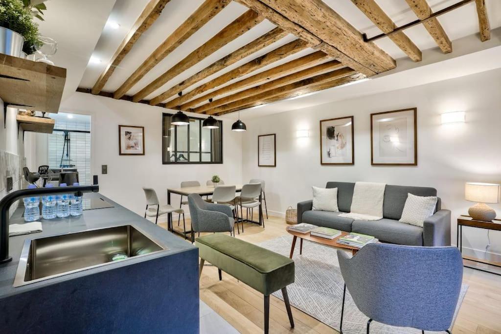 Magnifique Appartement Pour 6 - Montorgueil París Exterior foto